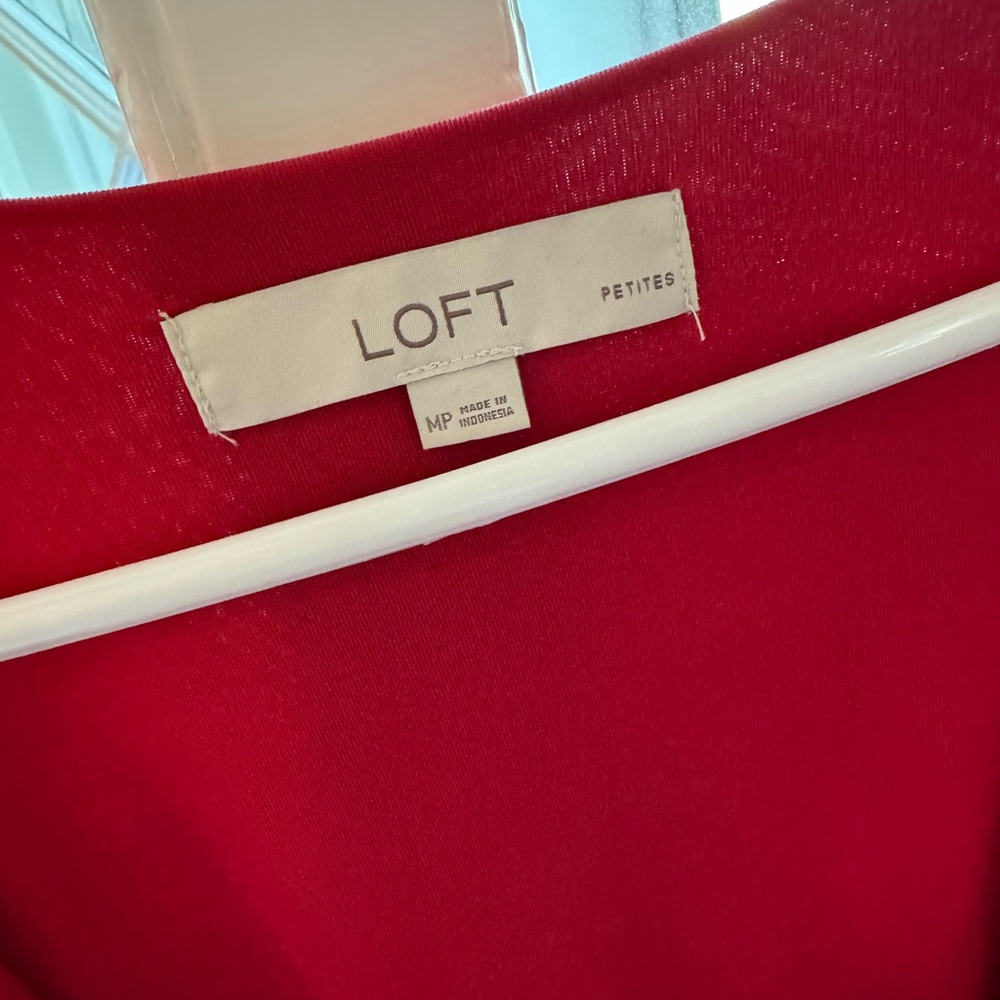 Red wrap dress- LOFT